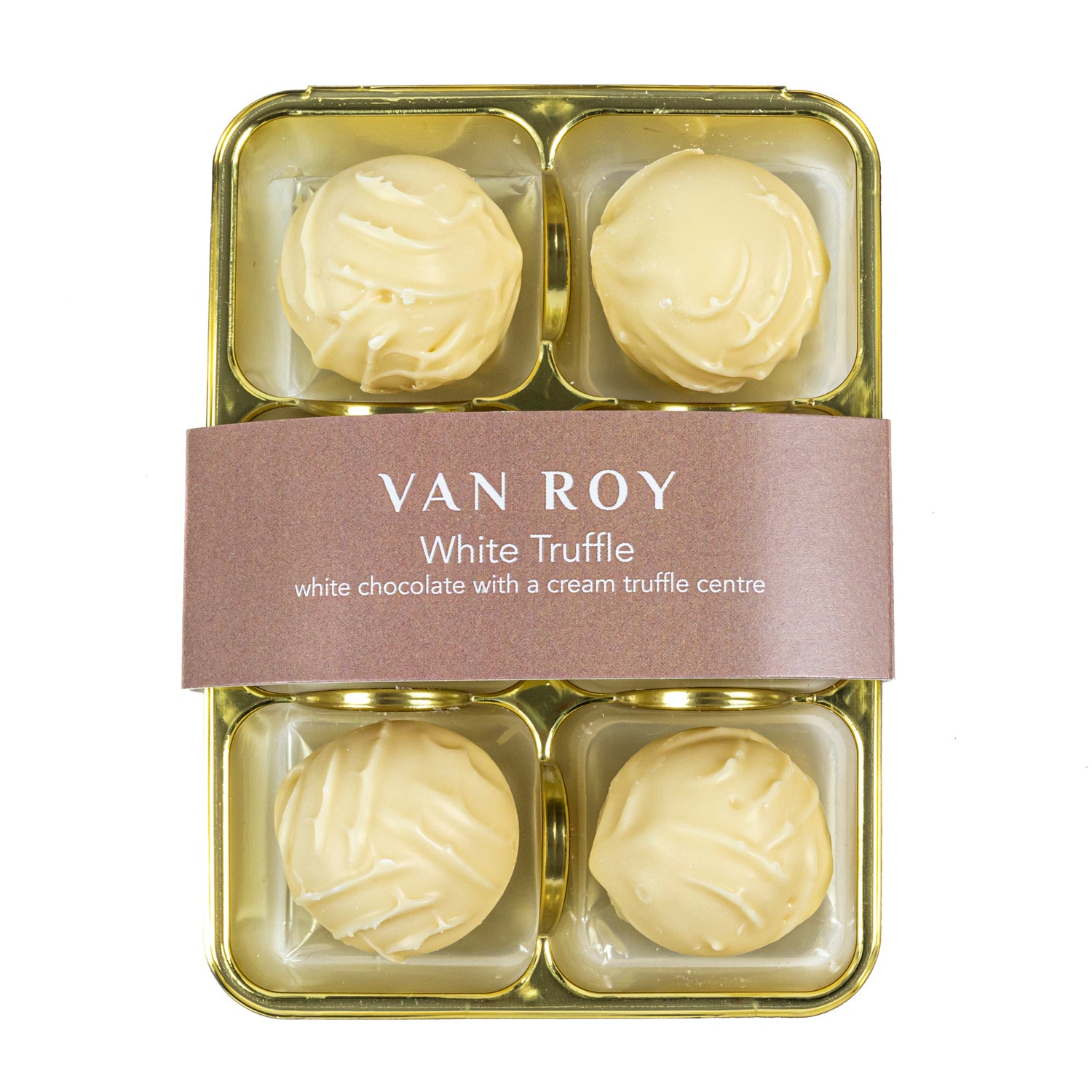 Van Roy 6 Pack of white chocolate truffles