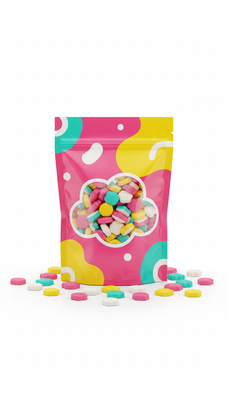 Glossy Resealable Candy Pouch