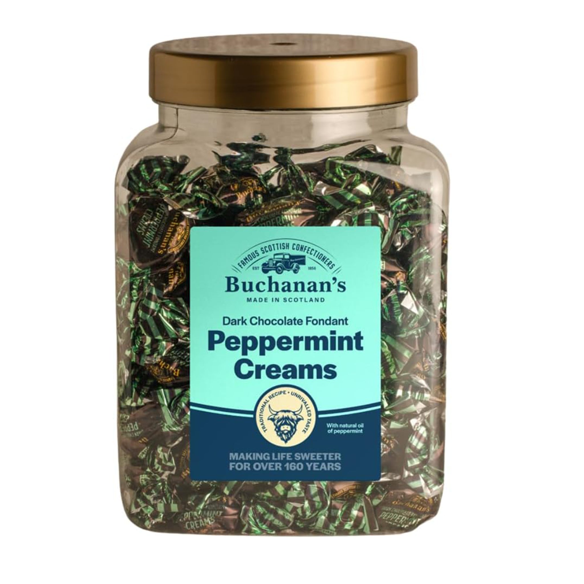 Buchanan’s Chocolate Peppermint Creams 1kg Jar