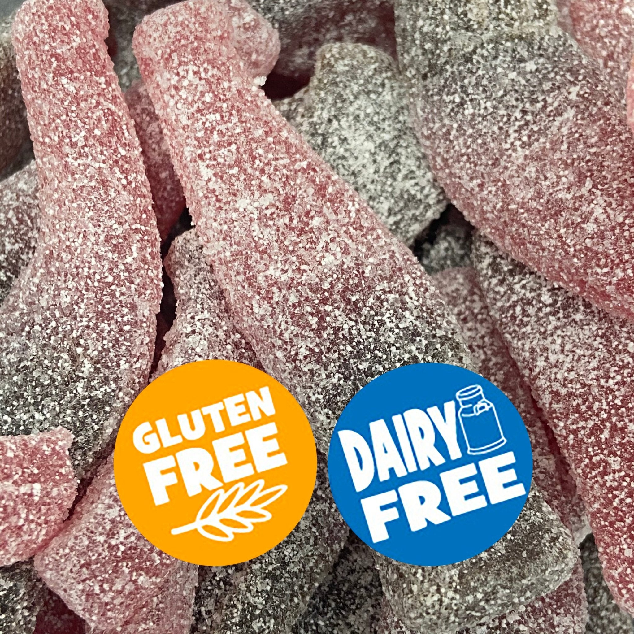 Giant Fizzy Cherry Bottles - Dream Candy