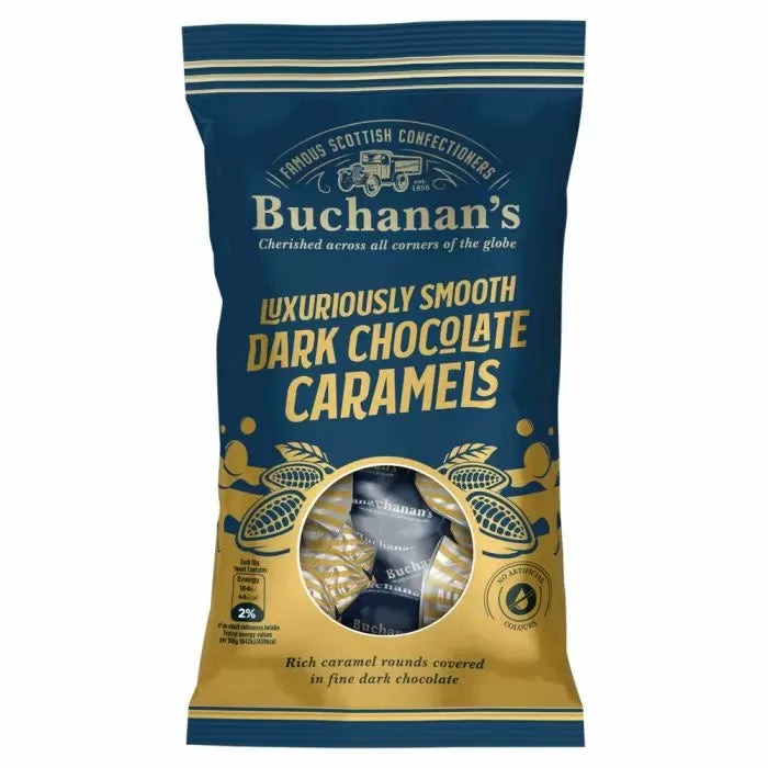 Buchanan's Luxuriously Smooth Dark Chocolate Caramels